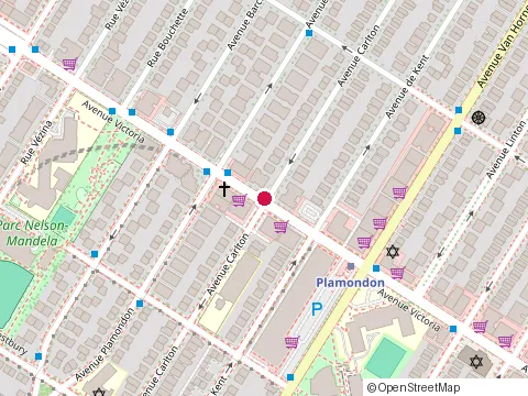 Location of Restaurant Bismillah Kabab at 6490 avenue Victoria, Montréal