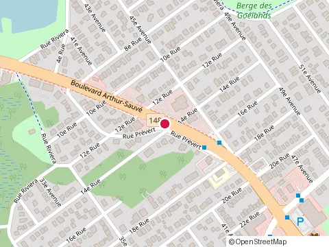 Location of Restaurant Bob'S Grill Bar at 1800 Bd Arthur-Sauvé, Laval