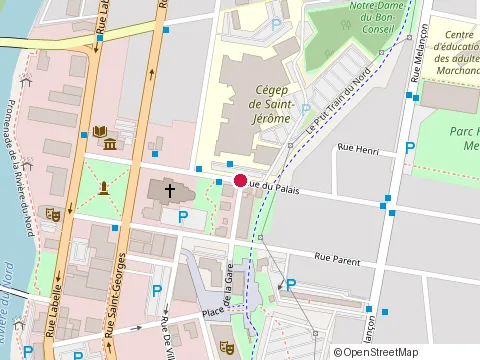 Location of Restaurant Bon Manjé! at 363 Rue du Palais, Saint-Jérôme