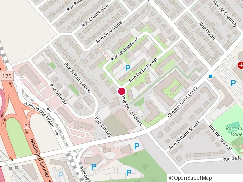 Location of Restaurant Bon Matin at 3100 Rue de la Forest, Québec