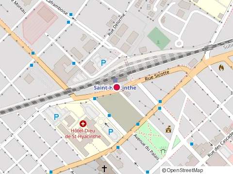 Location of Restaurant Boucle d'Or at 1454 Sicotte Rue, Saint-Hyacinthe