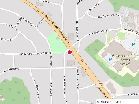 Location of Restaurant Bouffe et Plus Ste-Genevieve & Dépanneur at 884 boulevard Sainte-Geneviève, Chicoutimi