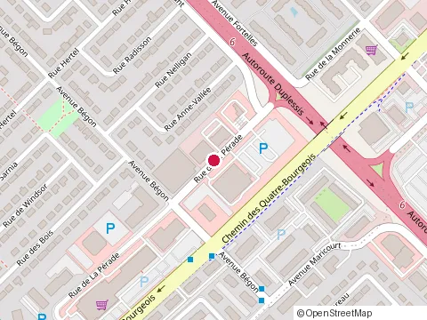 Location of Restaurant Bugatti at 3355 Rue de la Perade, Qubec