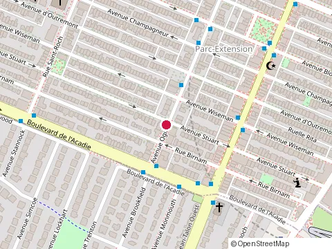 Location of Restaurant Canada Best at 997 Avenue Ogilvy, Montréal