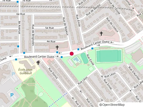 Location of Restaurant Chez Gérard - Cartier-Laval at 46 Bd Cartier O, Laval