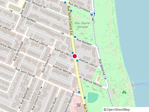 Location of Restaurant Chez Lily at 8527 Rue Notre-Dame E, Montréal