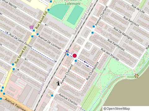 Location of Restaurant Chez Marie at 9509 avenue de Lorimier, Montréal