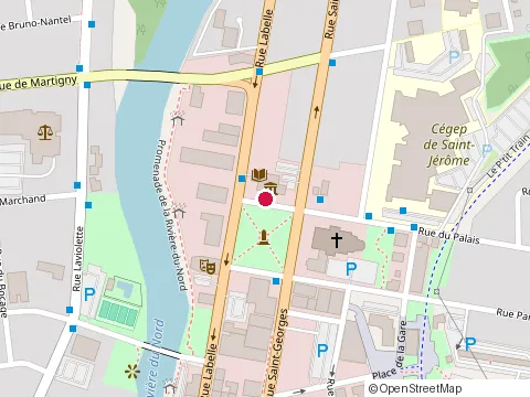 Location of Restaurant Chez Rolland at 437 St Rue Georges, Saint-Jérôme