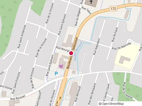 Location of Restaurant Chez Sonia et at 101 Rue Bourget, Chicoutimi