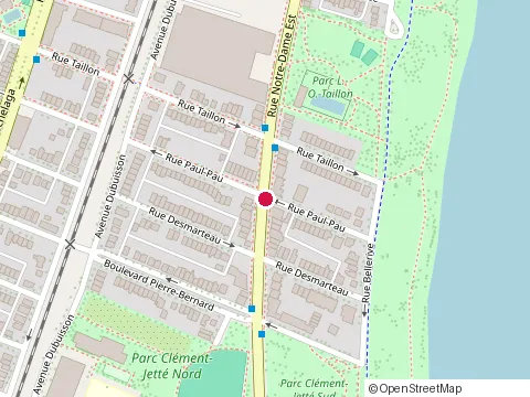 Location of Restaurant Chez To Go at 9041 Notre-Dame St. East, Montréal
