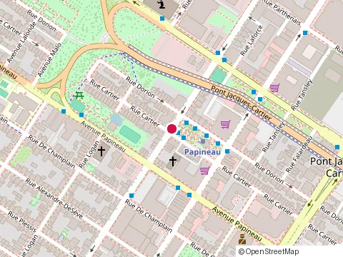 Location of Restaurant Chop Stick at 1418 Rue Cartier, Montréal