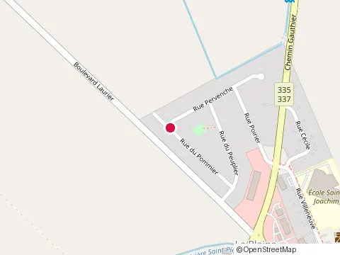 Location of Restaurant Comptoir 335 at 10511 Bd Laurier, Terrebonne