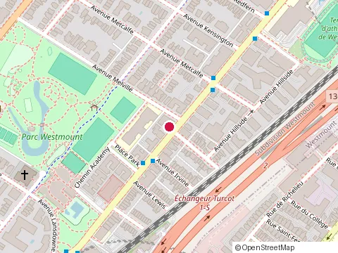 Location of Restaurant Copoli at 4458 Saint-Catherine St, Westmount