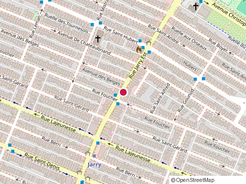 Location of Restaurant Corvette Express at 744 Rue Jarry E, Montréal