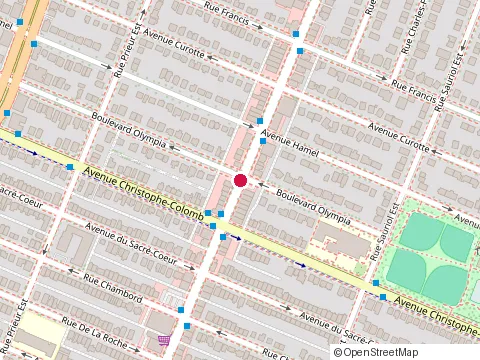 Location of Restaurant Crepe Lune at 1418 Rue Fleury E, Montréal