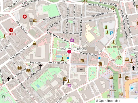 Location of Restaurant d'Orsay Pub at 65 Rue de Buade, Québec