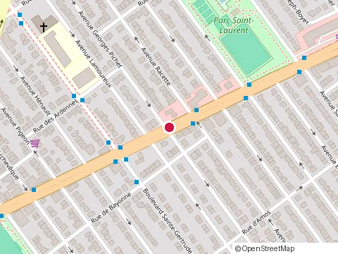 Location of Restaurant Da Barone at 5047 boulevard Henri-Bourassa E, Montreal-Nord