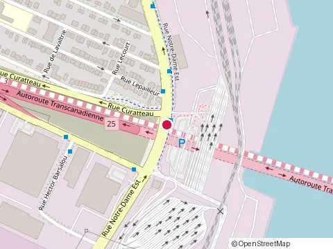 Location of Restaurant de 5A5 Enr at 7739 Rue Notre-Dame E, Montréal
