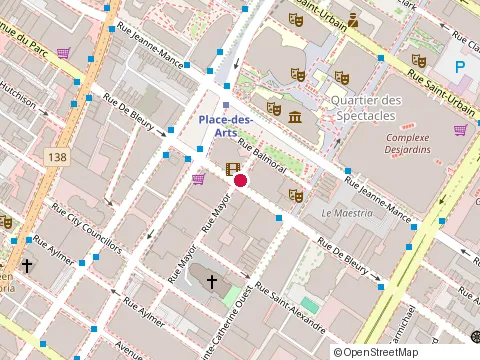 Location of Restaurant Delais d'Orient at 1434 Rue de Bleury, Montréal
