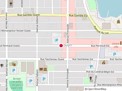 Location of Restaurant du Forum de Rouyn, Rouyn-Noranda at 222 Dallaire, Rouyn-Noranda