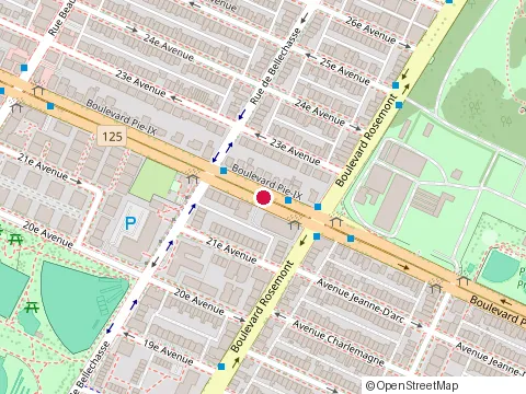 Location of Restaurant du Jardin Botanique at 5930 boulevard Pie-Ix, Montréal