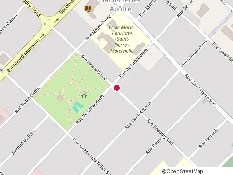 Location of Restaurant du Parc at 1019 Rue de Lanaudiere, Joliette