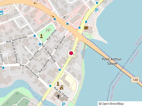 Location of Restaurant du Vallon Enr at 168 St Louis, Saint-Eustache