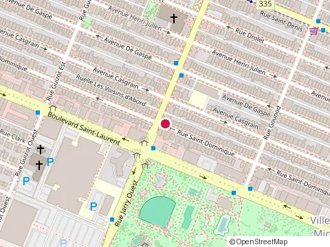 Location of Restaurant Eche Pa Echarle at 7901 Rue Saint-Dominique, Montréal