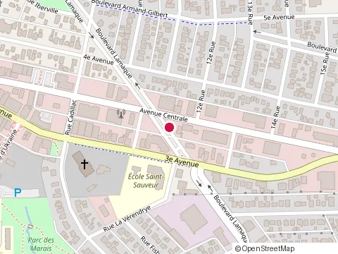 Location of Restaurant Fleur de Lotus at 106-450 3E Av, Val-d'Or