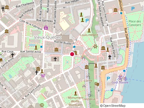 Location of Restaurant Gambrinus at 15 du Fort, Qubec