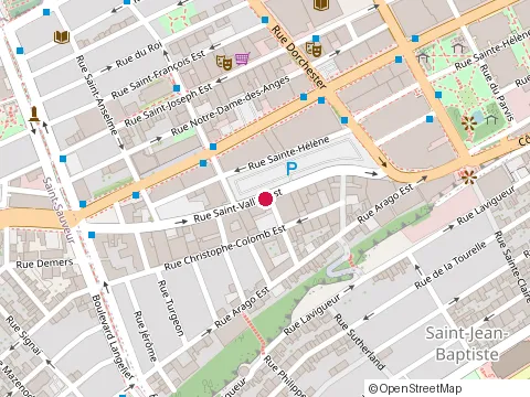 Location of Restaurant Gueule de Bois at 207 Rue de Saint-Vallier E, Québec