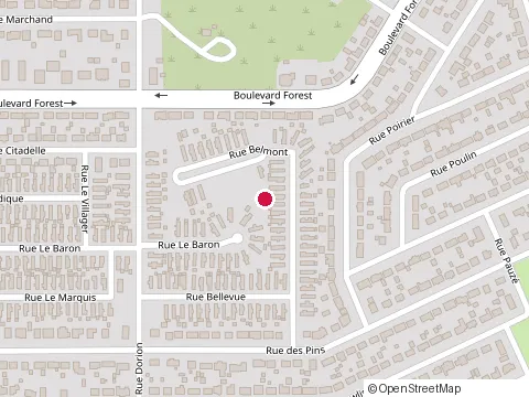 Location of Restaurant Habaneros at boulevard Forest, Val-d'Or