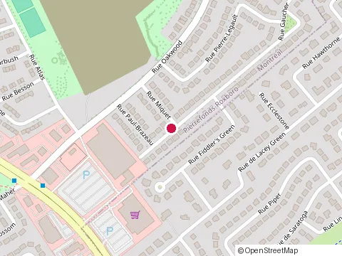 Location of Restaurant Il Cortile at 4087 Rue Miquet, Pierrefonds