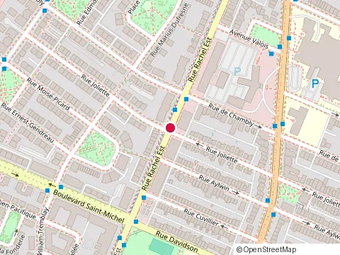 Location of Restaurant Jardin des Délices at 3537 Rue Rachel E, Montréal