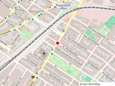 Location of Restaurant John at 4350 Rue Notre-Dame O, Montréal