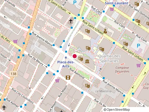 Location of Restaurant Kamúy at 1485 Rue Jeanne-Mance, Montréal