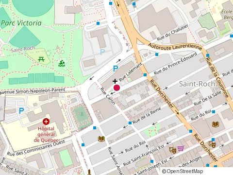 Location of Restaurant Kim Long at 250 Rue Dorchester, Québec