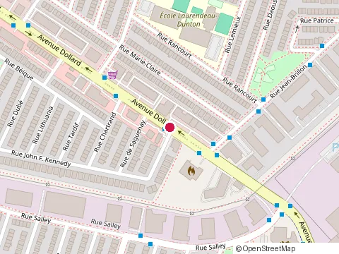 Location of Restaurant la Belle Lasalle at 1460 avenue Dollard, LaSalle