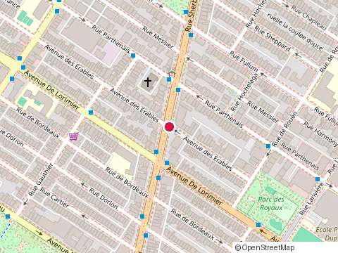 Location of Restaurant la Bergamote at 2101 Rue Sherbrooke E, Montréal