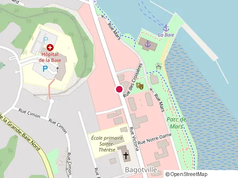Location of Restaurant la Bouchee d'Or at 842 Rue Victoria, La Baie