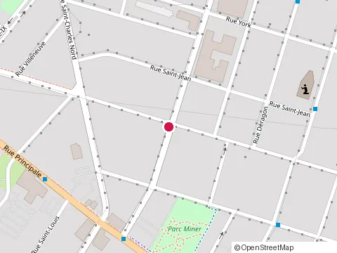 Location of Restaurant la Bouffe de Chez at 121 Rue St-Hubert, Granby