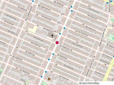 Location of Restaurant la Corvette at 2801 Rue Masson, Montréal