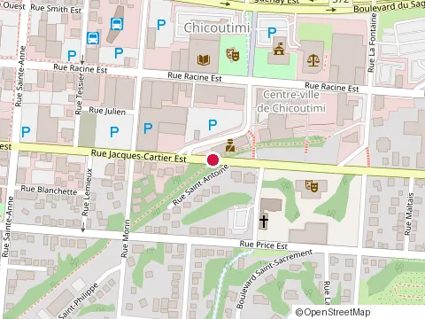 Location of Restaurant la Maison Khmère at 122 Rue Jacques-Cartier E, Chicoutimi
