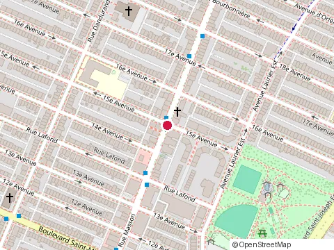 Location of Restaurant la Porte de Masson at 3522 Rue Masson, Montréal