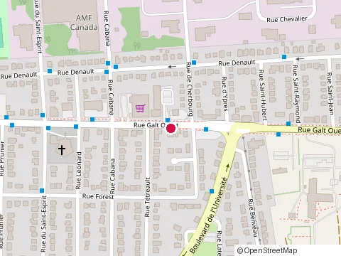 Location of Restaurant la Raclette at 2120 Gault O, Sherbrooke