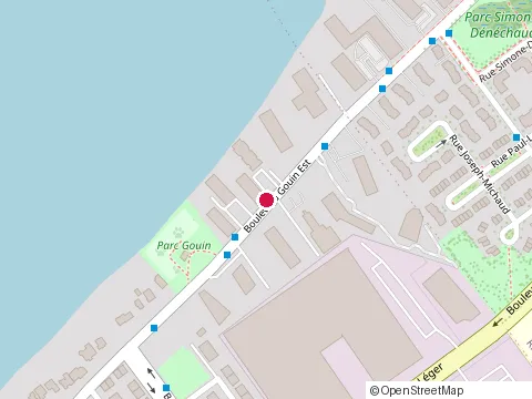 Location of Restaurant la Riviera at 7015 boulevard Gouin E, Montréal-Nord