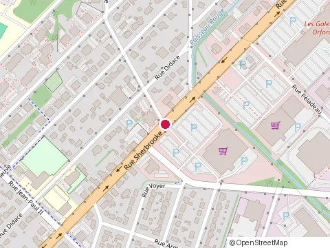 Location of Restaurant la Terrasse Grecque at 1375 Rue Sherbrooke, Magog
