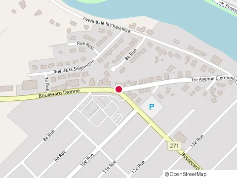 Location of Restaurant la Vieille Tablée at 1165 6E Avenue, Saint-Georges