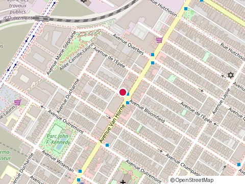 Location of Restaurant le Bistingo at 1199 avenue Van Horne, Outremont