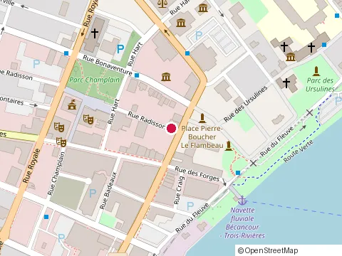Location of Restaurant le Bourguignon at 172 Rue Radisson, Trois-Rivières